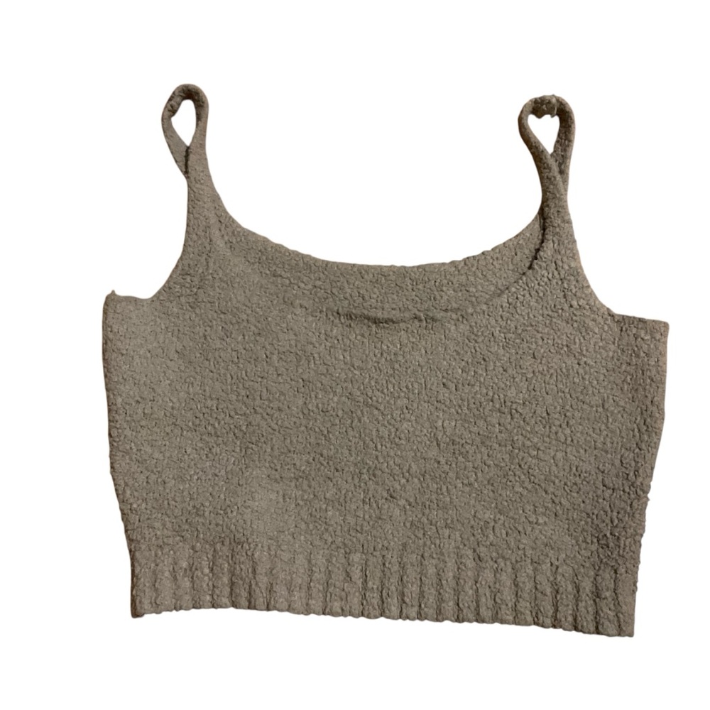 Skims Cozy‎ Knit Tank Aqua boucle